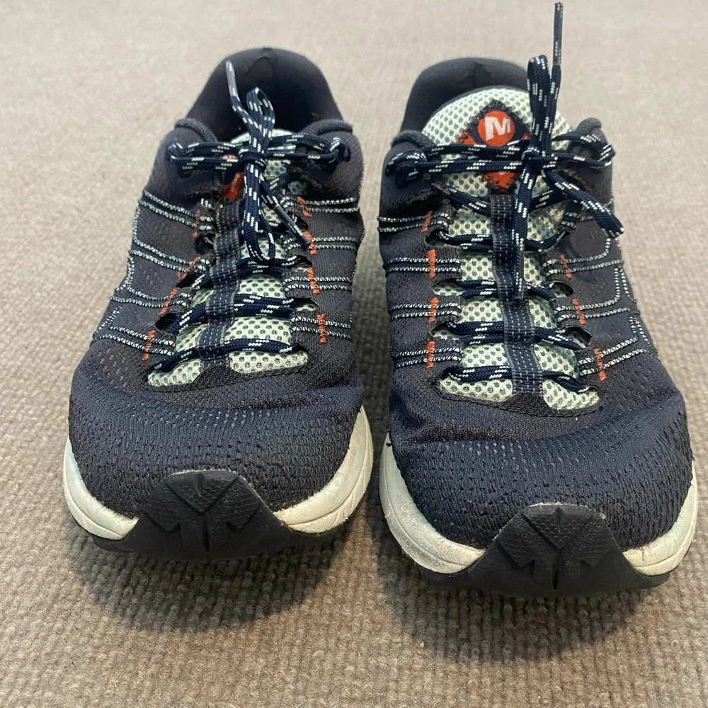 Merrell Shoes Womens Size 8 Blue Mesh FloatPro Cushioned Trail Sneakers J06816